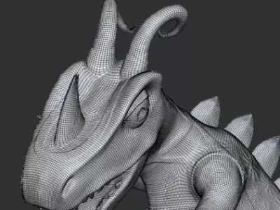 Lucha Libre T-rex 3D model
