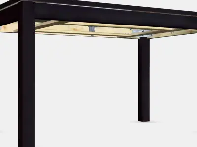 LANEBERG extendable table Low-poly 3D model