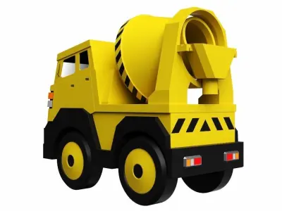 Toy Cement Mixer 3D model
