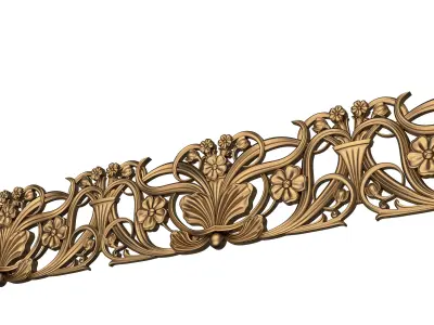 Ornament Element Molding 035 Low-poly 3D model