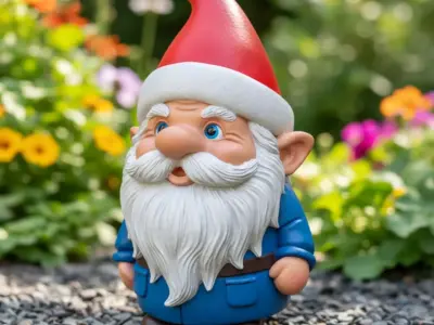 Gnome sculpture garden decoration 3D print model