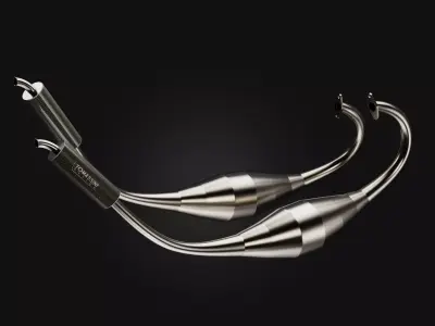 2 Stroke Moto2 Full Racing Exhaust CAD file Step 3D model