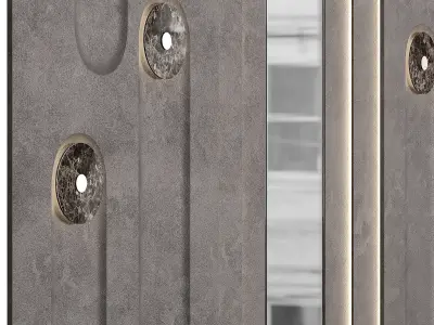 Decorative wall panel N1 3D model