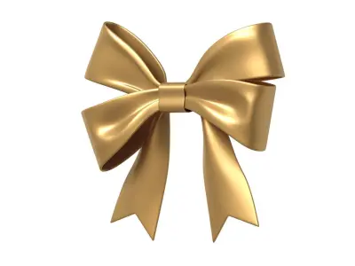 Christmas Bow Ribbon 95 Low-poly 3D model
