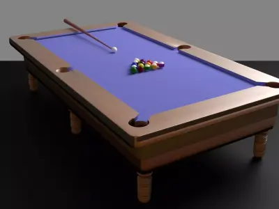 pool play Low-poly 3D model