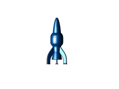 LED Rocket Piggy Bank 3D print model
