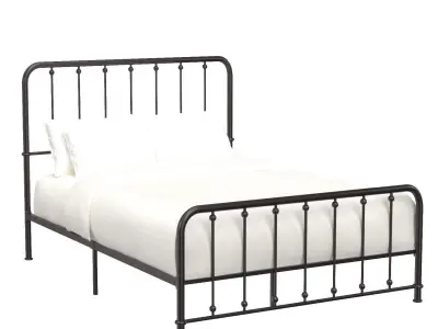 Larkspur Full Platform Bed 1638F-1 3D model