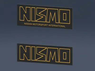 Nissan NISMO Retro Badge 3D print model