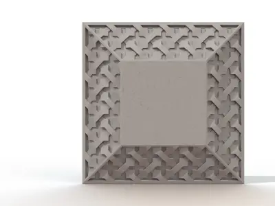 Arabesque moucharabieh panel 3D print model