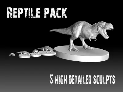 Reptile pack 3D model