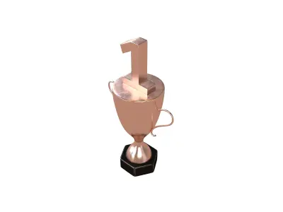 Trophy v4 003 Low-poly 3D model