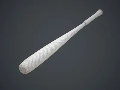 Baseball Bat Low-poly 3D model