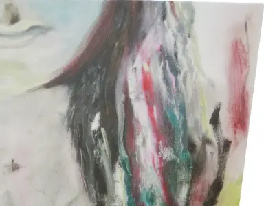 Canvas - Lips Low-poly 3D model