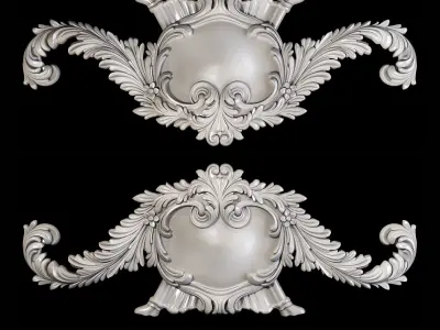 Classic carved 062 3D model