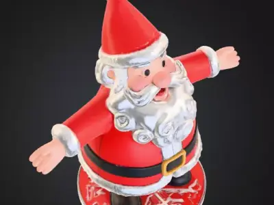 Santa Claus 3D Character 3D print model