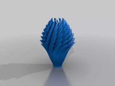 Leaf Vase Free 3D print model buy