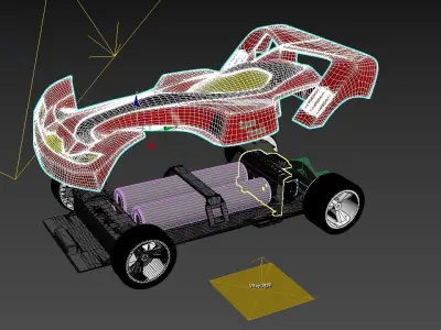 minicar 3dmax 3D model