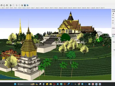 3D TEMPLE MODEL 1 3D model