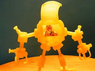 Robox robot with head and arms 3D print model