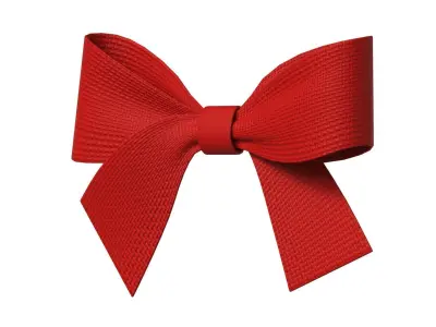 Christmas Bow Ribbon 79 Low-poly 3D model