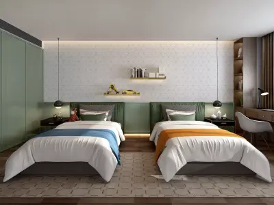 Children Room Interior 3D model