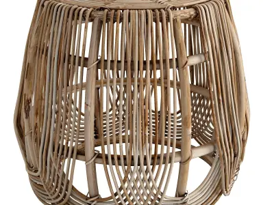 SANKOFA Stool Low-poly 3D model