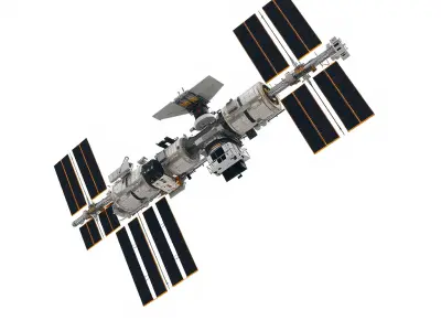 International Space Station Detailed 3D model pack Low-poly 3D model