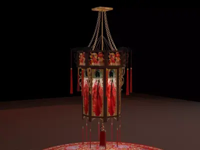 Chinese  palace lantern  3D model