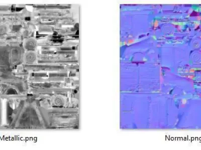 old truck Low-poly 3D model