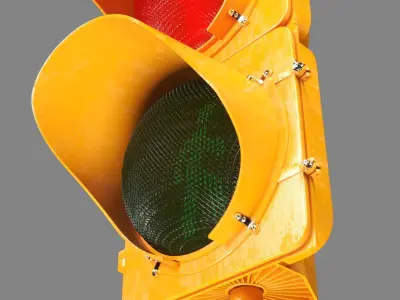 Traffic Light For Pedestrian 3D model