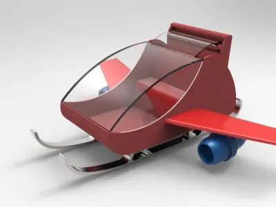 Santa Sleigh Free 3D model