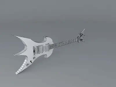 Weird shaped guitar Free 3D model