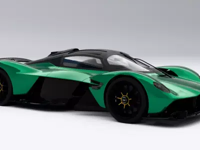 Aston Martin Valkyrie Spider 2022 Low-poly 3D model