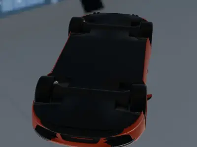 beautiful car Low-poly 3D model