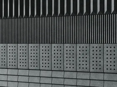 Volcanic Stone Wall Tiles 3D model