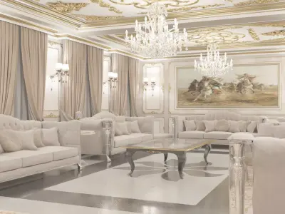 Classic Villa Reception 3D model