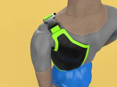 MULTIPURPOSE VEST CLOTH JACKET POCKET FOR ENGINEER SAFETY 3D model