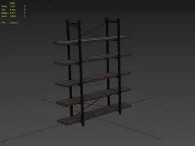 Shelf M01 Low-poly 3D model