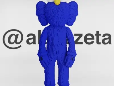 Kaws BFF 8 bits for Print 3D print model