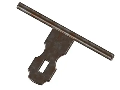 Rusty Sliding Door Latch Low-poly 3D model