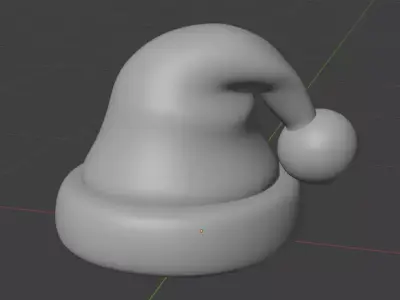 Santa hat 3D print model