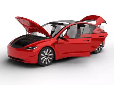 Tesla Model 3 Plus 2026 HQ 3d model 3D model
