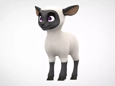 Sheep Low-poly 3D model
