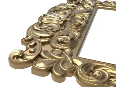 Carved Picture Frame 3D model