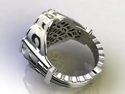 Mens ring STL 3D print model