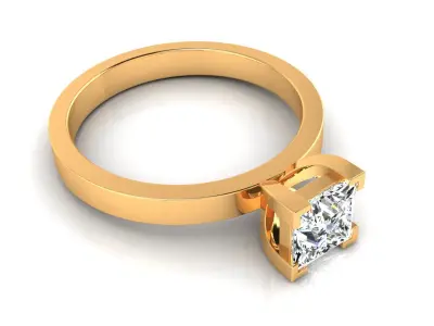 Ring M175 The luxury female ring with gems wedding 3D print model