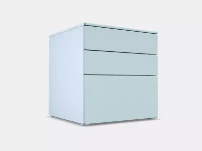 SMASTAD - PLATSA Chest of 3 drawers 8 Low-poly 3D model