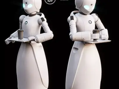 AVE Orihime-d animated PBR UNREAL ENGINE Low-poly 3D model