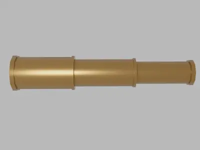 Telescope Free low-poly 3D model