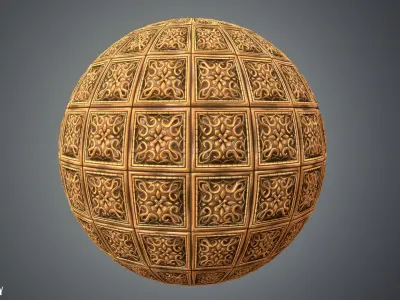 Stylized Wood Tiles Vol 34 - Hand Painted Textures Texture